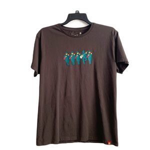 Musician and Soldier Brown Graphic T-shirt